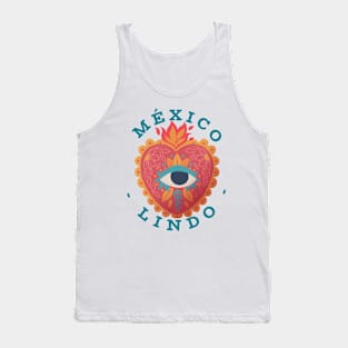 Mexico Lindo Corazon Mexicana Chicana Tank Top